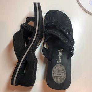 lifted heel sandals